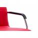 Echo Cantilever Chair With Arms Red Soft Bonded Leather BR000037