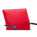 Echo Cantilever Chair With Arms Red Soft Bonded Leather BR000037