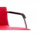 Echo Cantilever Chair Red Bonded Leather With Arms BR000037