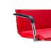 Echo Cantilever Chair Red Bonded Leather With Arms BR000037