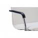 Echo Cantilever Chair With Arms White Soft Bonded Leather BR000038