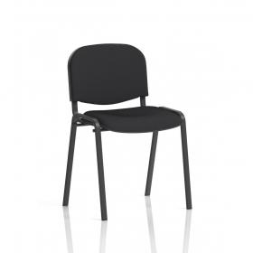 ISO Stacking Chair Black Fabric Black Frame (MOQ of 4 - Priced Individually) BR000055