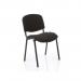 ISO Stacking Chair Black Fabric Black Frame (MOQ of 4 - Priced Individually) BR000055