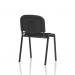 ISO Stacking Chair Black Fabric Black Frame (MOQ of 4 - Priced Individually) BR000055