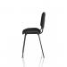 ISO Stacking Chair Black Fabric Black Frame (MOQ of 4 - Priced Individually) BR000055