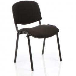 Cheap Stationery Supply of ISO Stacking Chair Black Fabric Black Frame Without Arms BR000055 Office Statationery