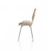 ISO Stacking Chair Beech Chrome Frame (MOQ of 4 - Priced Individually) BR000066