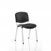 ISO Stacking Chair Black Fabric Chrome Frame (MOQ of 4 - Priced Individually) BR000067