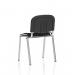 ISO Stacking Chair Black Fabric Chrome Frame (MOQ of 4 - Priced Individually) BR000067