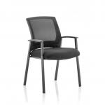 Metro Visitor Chair Mesh Back Black Fabric Seat BR000090