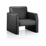 Oracle Single Break Out And Reception Chair Black Leather BR000108
