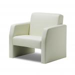 Oracle Single Break Out And Reception Chair Ivory Leather BR000109