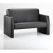 Oracle Twin Break Out And Reception Sofa Black Leather BR000112