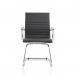 Fenn Black Faux Leather Cantilever Chair BR000151