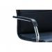 Echo Cantilever Chair With Arms Black Soft Bonded Leather BR000178