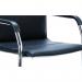 Echo Cantilever Chair With Arms Black Soft Bonded Leather BR000178