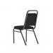 Banqueting Stacking Visitor Chair Black Frame Black Fabric (MOQ of 4 - Priced Individually) BR000196