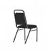 Banqueting Stacking Visitor Chair Black Frame Black Fabric (MOQ of 4 - Priced Individually) BR000196