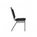 Banqueting Stacking Visitor Chair Black Frame Black Fabric (MOQ of 4 - Priced Individually) BR000196