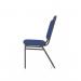 Banqueting Stacking Visitor Chair Black Frame Blue Fabric (MOQ of 4 - Priced Individually) BR000197