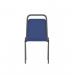 Banqueting Stacking Visitor Chair Black Frame Blue Fabric (MOQ of 4 - Priced Individually) BR000197