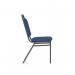 Banqueting Stacking Visitor Chair Black Frame Blue Fabric (MOQ of 4 - Priced Individually) BR000197