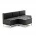 Infinity Modular Cube Chair Black Bonded Leather BR000199