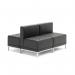 Infinity Modular Straight Back Sofa Chair Black Soft Bonded Leather BR000200