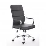 Advocate Executive Chair Black Bonded Leather With Arms BR000204