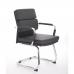 Advocate Visitor Chair Black Bonded Leather With Arms BR000206