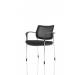 Brunswick Deluxe With Arms Chrome Frame Mesh Back Black Seat BR000220