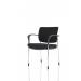 Brunswick Deluxe With Arms Chrome Frame Black Fabric Back Black Seat BR000222