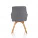 Carmen Wooden Leg Visitor Chair Grey Fabric BR000224