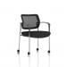 Brunswick Deluxe With Arms Chrome Frame With Castors Mesh Back Black Seat BR000317