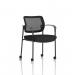 Brunswick Deluxe With Arms Black Frame With Castors Mesh Back Black Seat BR000318