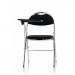 Milan Folding Black Vinyl Chrome Frame Chair With Foldaway Poly Writing Table (MOQ of 4 - Priced Individually) BR000319