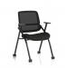 Capra Mesh Back Folding Training Chair Black Fabric Seat BR000321