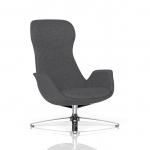 Etta Dark Grey Cashmere Lounge Chair BR000333