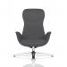 Etta Dark Grey Cashmere Lounge Chair BR000333