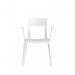 Nest Edge Stacking Cafe & Bistro Chair White with Arms BR000339