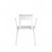 Nest Edge Stacking Cafe & Bistro Chair White with Arms BR000339