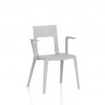 Nest Edge Stacking Cafe & Bistro Chair Grey with Arms BR000340