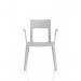 Nest Edge Stacking Cafe & Bistro Chair Grey with Arms BR000340