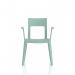 Nest Edge Stacking Cafe & Bistro Chair Green with Arms BR000341