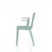 Nest Edge Stacking Cafe & Bistro Chair Green with Arms BR000341
