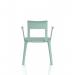 Nest Edge Stacking Cafe & Bistro Chair Green with Arms BR000341