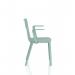 Nest Edge Stacking Cafe & Bistro Chair Green with Arms BR000341