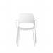 Nest Loop Stacking Cafe & Bistro Chair White with Arms BR000346