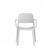 Nest Loop Stacking Cafe & Bistro Chair Grey with Arms BR000347