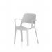 Nest Loop Stacking Cafe & Bistro Chair Grey with Arms BR000347